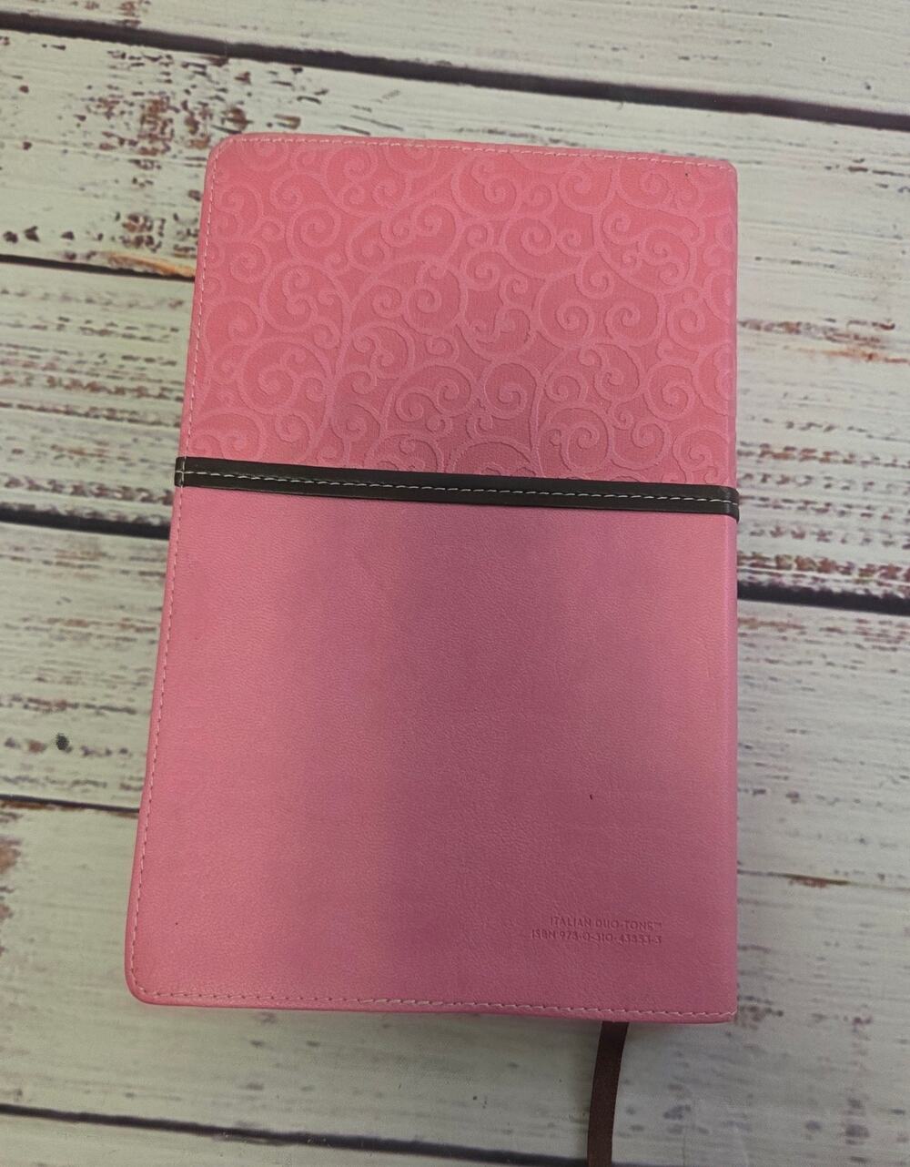 Zondervan Compact Pink Flex Cover Holy Bible Ribbon Bookmark